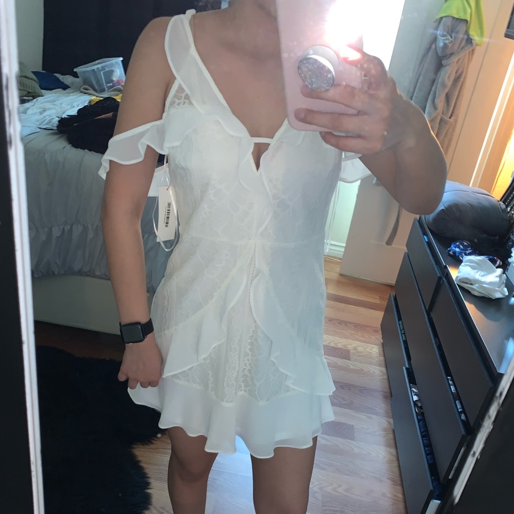 Cream/white graduation dress super cute!